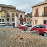 Talados cinco árboles de la plaza del Barrio Nuevo en Toledo