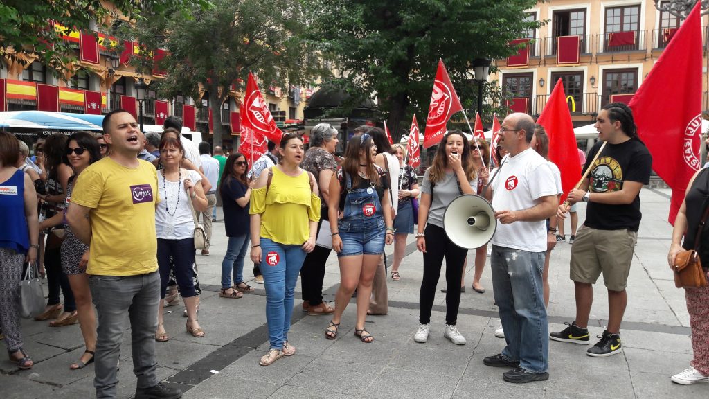 Concentración en Toledo #19JAlertaFeminista