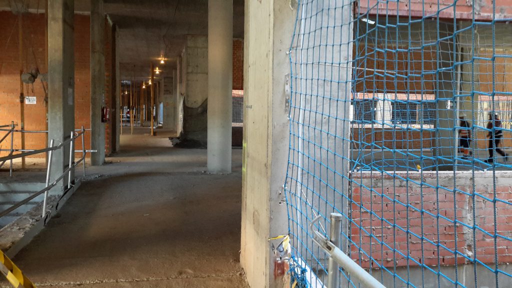 Interior en obras del nuevo Hospital de Toledo