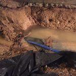 Restablecido el servicio de agua en el Polígono de Toledo tras la rotura de una tubería por los cambios bruscos de temperatura