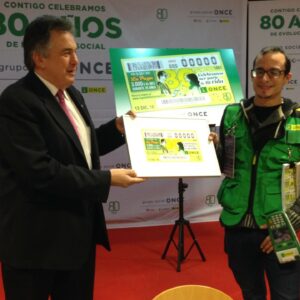 El vendedor toledano José María Carrasco protagonizará el cupón del 80 aniversario de la ONCE