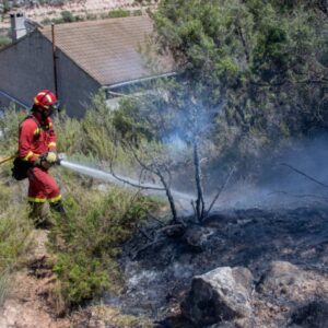 La UME se retira del incendio de Toledo que ha quedado ya estabilizado