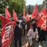 Avalto, Comisiones Obreras y UGT se concentran contra la siniestralidad laboral
