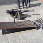 GALERÍA | Destrozan la escultura de Bahamontes en Toledo