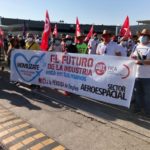 Nueva jornada de manifestaciones en las sedes de Airbus