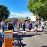 Protesta en Toledo en defensa de la sanidad pública regional.