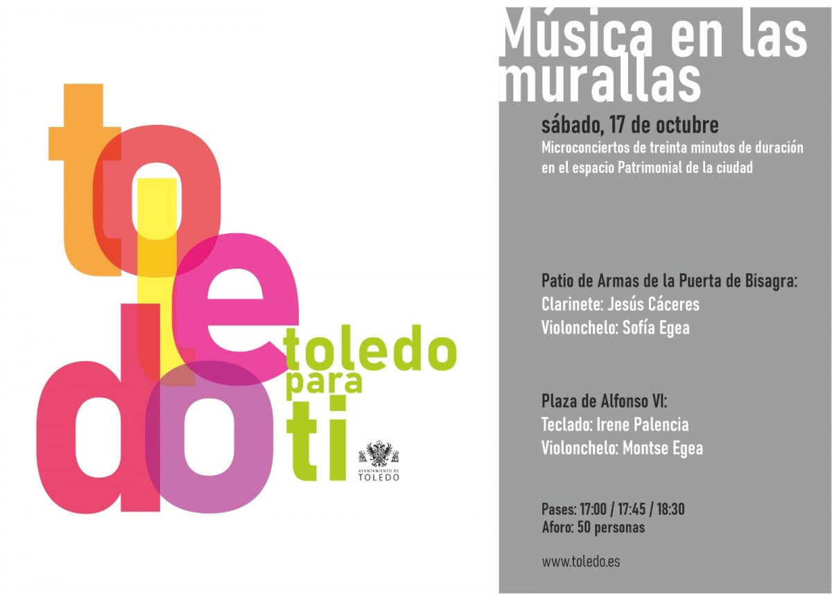 'Toledo para ti' ofrece este fin de semana música en directo en la puerta de Bisagra y Alfonso VI