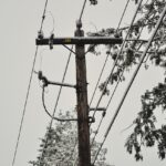 electricidad luz nieve hielo