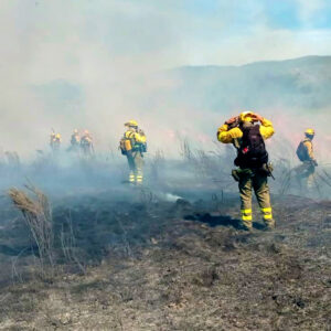 CCOO y UGT protestan en Toledo contra el "mayor recorte en campaña de extinción de incendios forestales"
