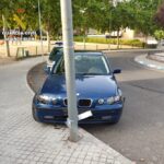 Colisión del vehículo del detenido