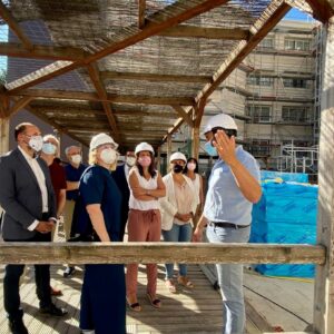 Las nuevas fachadas que dejan a la residencia 'Virgen del Prado' sin jardín vertical se terminarán en junio de 2022