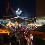 feria medieval plaza vino pueblo