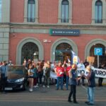 concentracion manifestacion tren ferrocarril