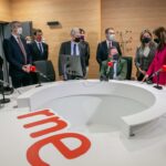 estudio televisión rtve pantalla camaras