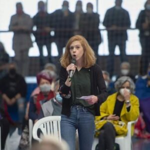 Lilith Vestrynge, secretaria estatal de Organización de Podemos participa en Toledo en una jornada para "construir" de cara a las Elecciones 2023