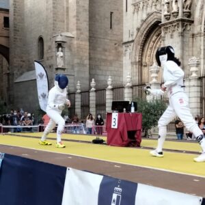 La esgrima regresa a la plaza del Ayuntamiento de Toledo con la VIII Copa de Maestros