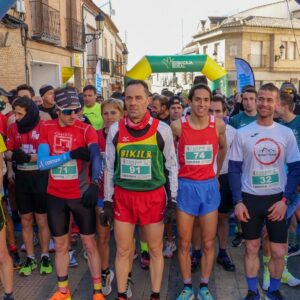 David de la Cruz y María del Carmen Llorena, ganadores de la Carrera Popular San Blas de Los Yébenes