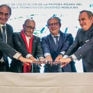 Noblejas pone la primera piedra de su futuro Parque Tecnológico Logístico con la previsión de crear 3.000 empleos