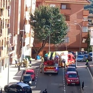 Una fuga de gas provoca explosiones y llamaradas en un edificio del barrio de Santa Bárbara de Toledo