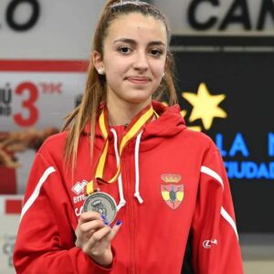 La esgrimista toledana Lucía Jimeno, medalla de plata en el Campeonato de España Sub 23
