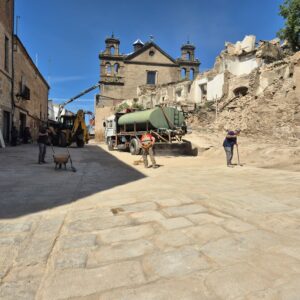 El alcalde de Oropesa denunciará a un hombre por amenazarle con "pegarle dos tiros" y acusar al Ayuntamiento del derrumbe