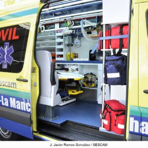 Una mujer se fractura una pierna tras pillarse con una transpaleta en una empresa de embutidos en Casarrubios