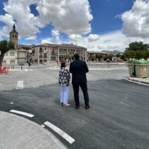 Yunclillos empieza a recuperar la normalidad tras la última DANA con la entrada principal remodelada