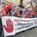 Concentración en Toledo para pedir más empleo en las confederaciones hidrográficas F. Bravo