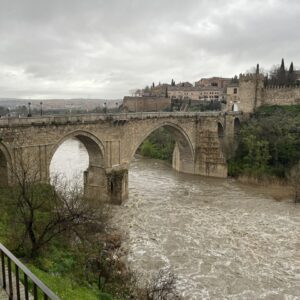 El Tajo registra su mayor caudal de la última década en Toledo: "Así se comportaba el río en estado natural"