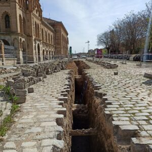 Nueva sorpresa arqueológica en Toledo: hallan un muro romano en unas obras en la estación de tren