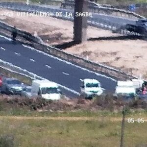 Fallece el conductor de una furgoneta al salirse de la A-42 en Villaluenga y chocar contra un quitamiedos