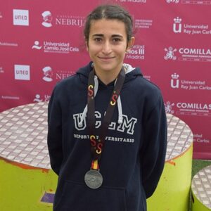 La estudiante de la UCLM Silvia Rey, medalla de plata en el Campeonato Universitario de atletismo