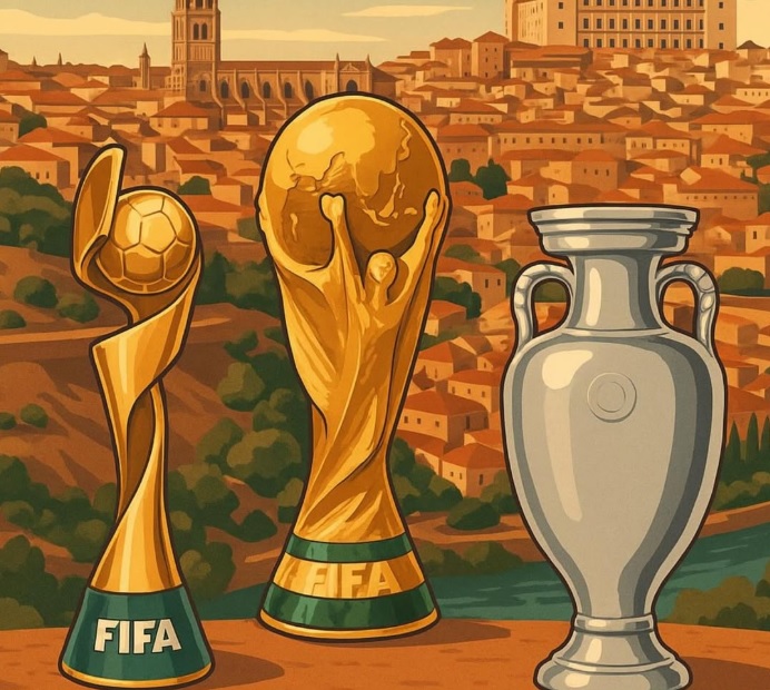 Toledo expondrá los trofeos de los Mundiales de Fútbol de 2010 y 2023 y el de la Eurocopa del pasado año