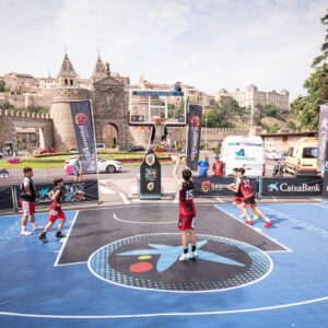 Toledo ofrece nuevo partidos de baloncesto con vistas al Casco Histórico con el Circuito 3x3 de Caixabank