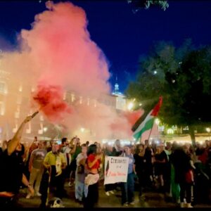 Cientos de personas claman en Zocodover contra el genocidio y las detenciones de la flotilla: "Gaza, aguanta, Toledo se levanta"