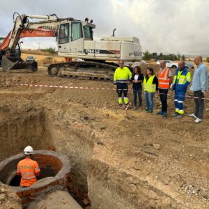 Olías del Rey avanza en la mejora de su red de saneamiento con las obras del nuevo colector del camino del Híjar