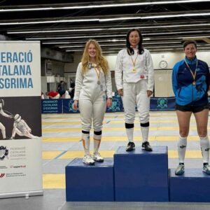 El club de Esgrima Toledo consigue el bronce en Barcelona gracias a Katerina Labanicova