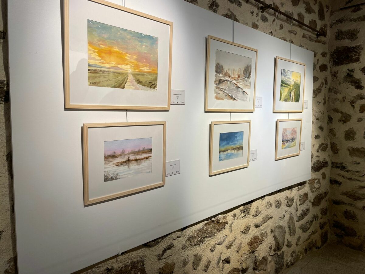 'Entre el cielo y la tierra', una exposición de acuarelas paisajísticas que ya puede visitarse en Melque