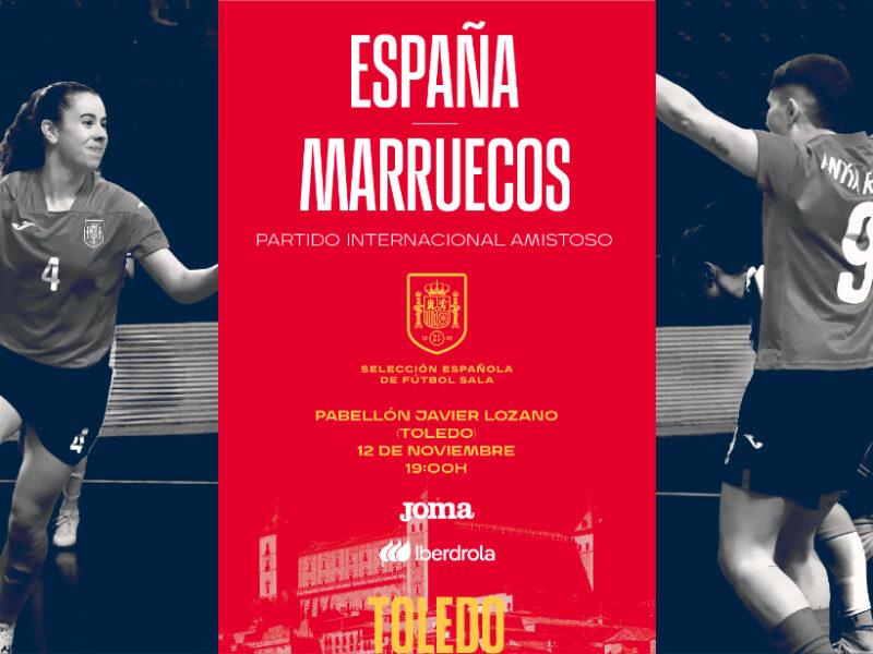 Toledo acogerá los últimos dos amistosos de selección de fútbol sala frente a Marruecos antes de ir a Filipinas