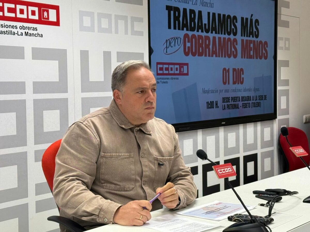 CCOO Toledo se movilizará el 1 de diciembre para exigir a Fedeto subidas salariales por encima de la media
